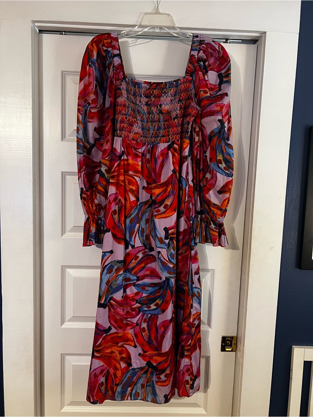 EUC Farm Rio Smocked Bodice Midi - Medium
